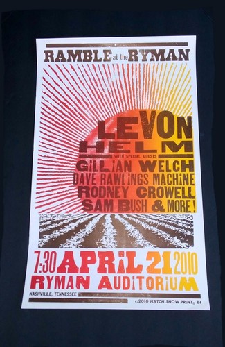 Levon helm hatch - levon, print